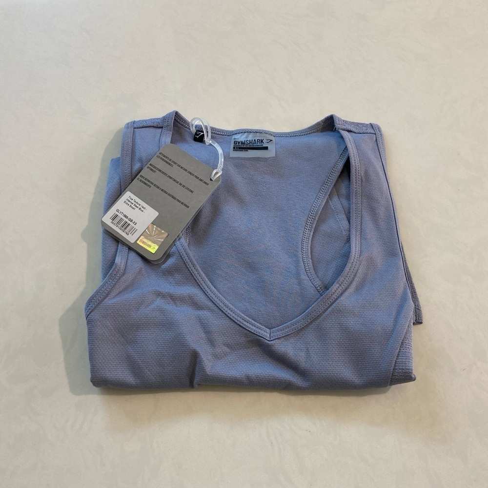 Gymshark True Texture Vest - Intense Steel Blue